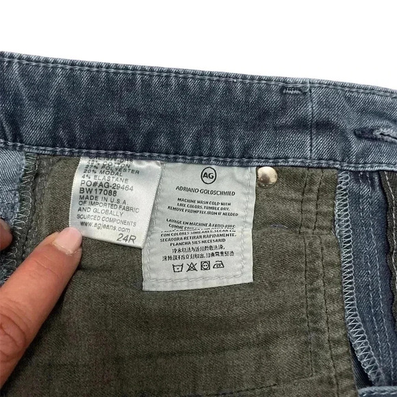 Ag Adriano Goldschmied AG-ED high-rise Farrah Ankle skinny jean Sz  24 - Picture 4 of 4